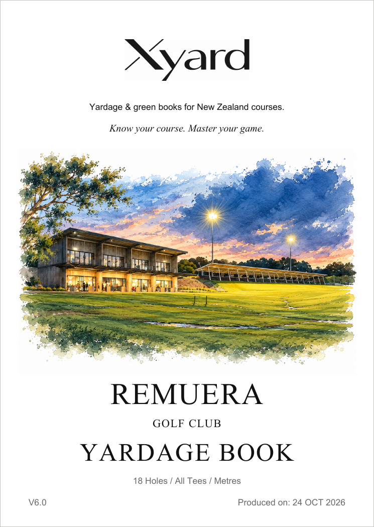 Watercolour XYARD Yardage Book cover example